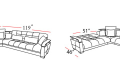 dogal sectional right facing tech