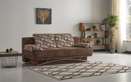 Fontana queen size sofabed in sport brown