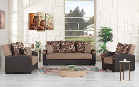 Pegasus full size sofabed brown