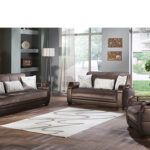 Natural Living room set with sofabed and storage