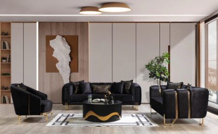 Diamond Black living Room
