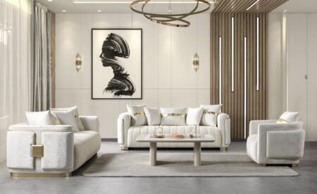 Avanos modern Living room Cream