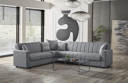 soho prime sectional gray