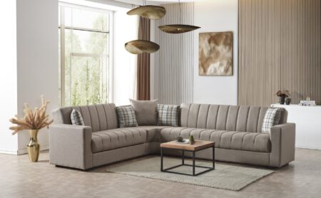 soho prime sectional brown